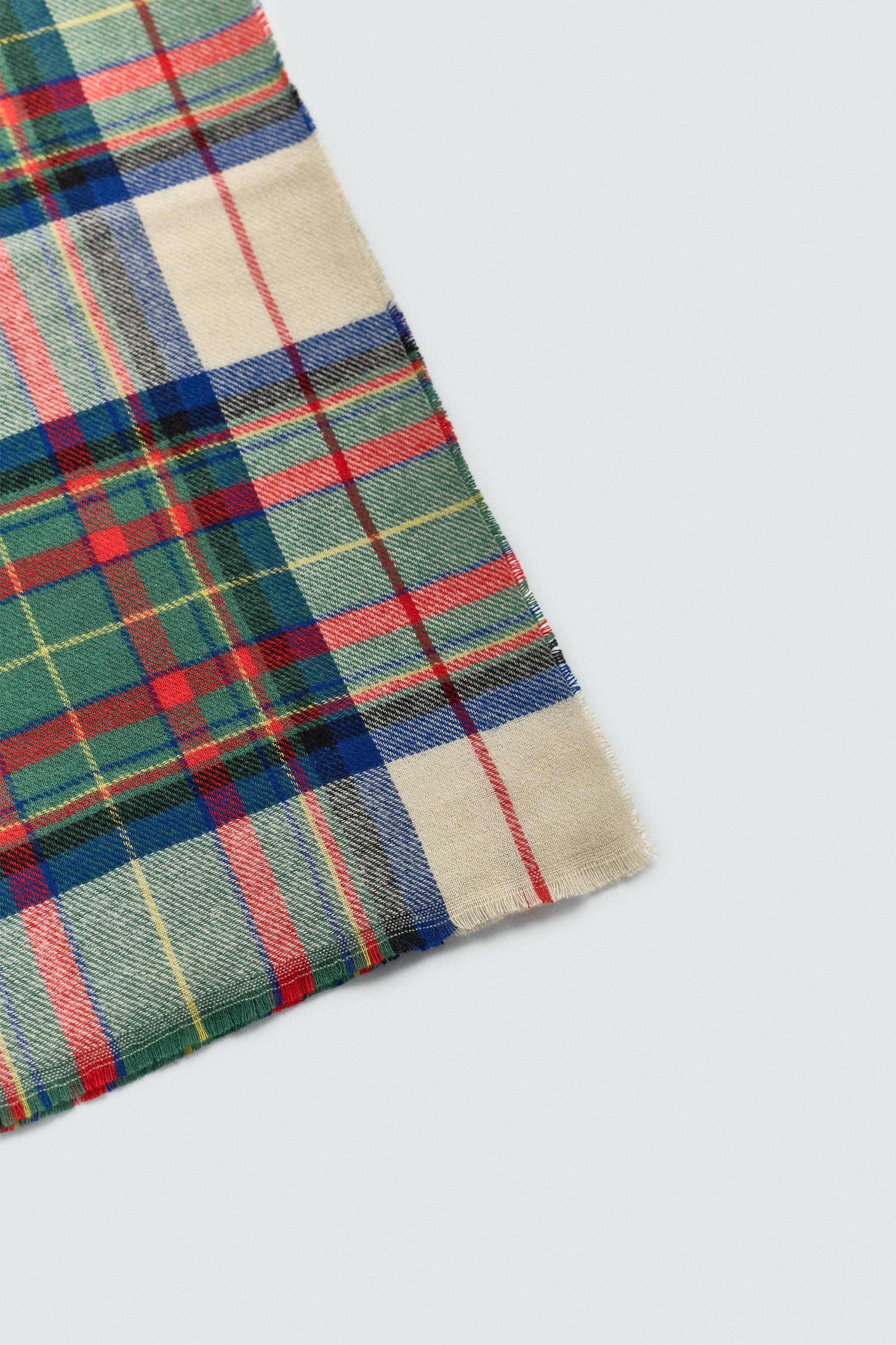 CHECK COTTON FOULARD AARON LEVINE X ZARA